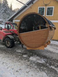 Anlieferung Sauna