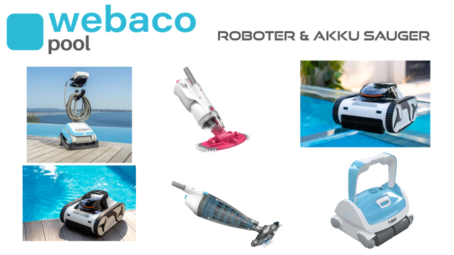 Pool Roboter und Akku Sauger