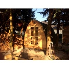 3 m Sauna Pod Kiefer- od. Thermowood