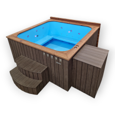 Hot Tub Polypropylen 1800x1800 mm externer Ofen