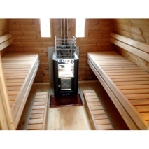 3 m Sauna Pod Kiefer- od. Thermowood