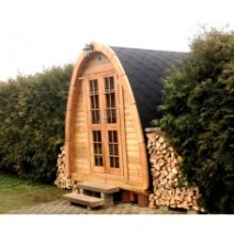 4 m Sauna Pod Kiefer- od. Thermowood