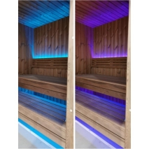 Top Modern Sauna 2,3x4,4 m aus Thermoholz vollisoliert